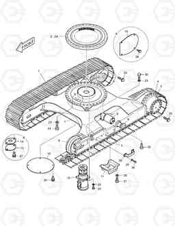 6270 TRACK-LONG CRAWLER(Tumbler distance:3034 SOLAR 140-V, Doosan