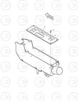 6410 STAND ASS'Y-DOZER SOLAR 140-V, Doosan