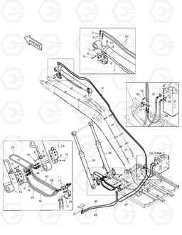 6640 LOCK VALVE PIPING-BOOM 4.6m SOLAR 140-V, Doosan