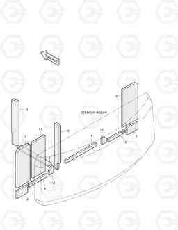 1660 ACOUSTIC FOAM ASS'Y SOLAR 225LL, Doosan