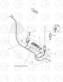 1720 ELECTRIC PARTS(2)-STAND R.H SOLAR 225LL, Doosan