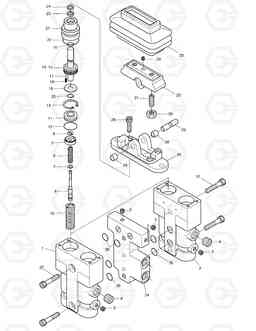 4200 PEDAL VALVE SOLAR 225LL, Doosan