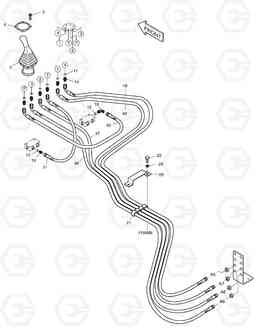 6240 PILOT PIPING(2)-W/O CABIN RISER SOLAR 225LL, Doosan