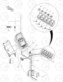 1720 ELECTRIC PARTS(1)-GAUGE & SWITCH PANEL SOLAR 300LL, Doosan