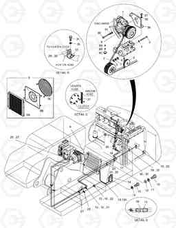 1840 COOLER & HEATER-ENGINE PART SOLAR 300LL, Doosan