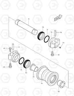 2140 TRACK ROLLER SOLAR 300LL, Doosan