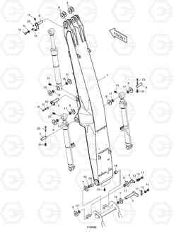 3100 BOOM ASS'Y SOLAR 300LL, Doosan