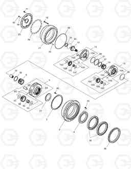 4161 TRAVEL REDUCTION GEAR SOLAR 300LL, Doosan