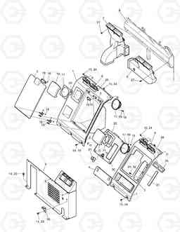 1450 HEATER COVER ASS'Y TXC 225LC-1, Doosan