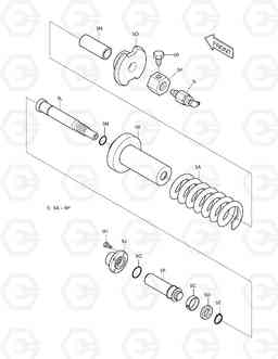 2130 TRACK SPRING TXC 225LC-1, Doosan