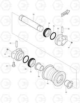 2150 LOWER ROLLER TXC 225LC-1, Doosan