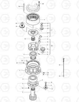 4141 SWING REDUCTION GEAR TXC 225LC-1, Doosan