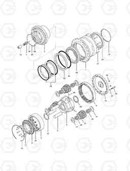 4160 TRAVEL REDUCTION GEAR TXC 225LC-1, Doosan