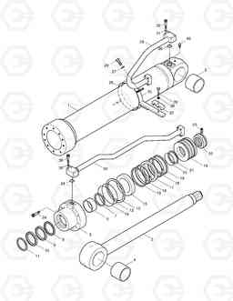 4250 BOOM CYLINDER-L.H TXC 225LC-1, Doosan