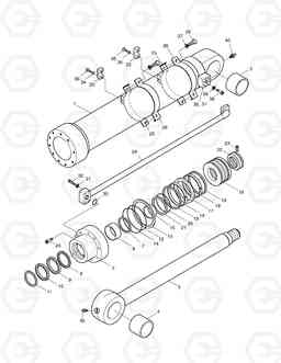 4280 BUCKET CYLINDER TXC 225LC-1, Doosan