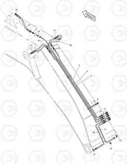 6380 LUBRICATION PIPING TXC 225LC-1, Doosan