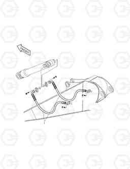 6430 ARM PIPING-ARM 2.4m TXC 225LC-1, Doosan