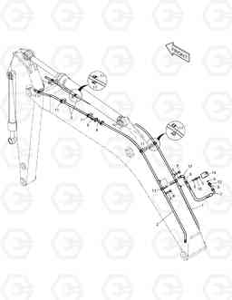 6770 BOOM PIPING-BREAKER-BOOM 5.2m TXC 225LC-1, Doosan