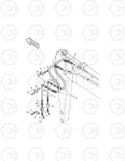 6820 ARM PIPING-ARM 3.5m(ONE & TWO WAY) TXC 225LC-1, Doosan