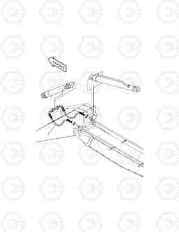 6950 ARM PIPING-ARM 2.0m(ARTI.BOOM) TXC 225LC-1, Doosan