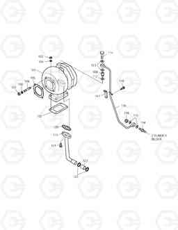 014 TURBO CHARGER & OIL PIPE TXC 175LC-1, Doosan