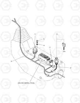 1640 ELECTRIC PARTS(2)-STAND R.H TXC 175LC-1, Doosan