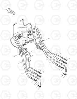 2180 TRAVEL PIPING TXC 175LC-1, Doosan