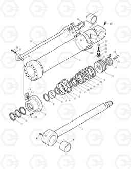 4370 ARM CYLINDER-ARTI.BOOM TXC 175LC-1, Doosan