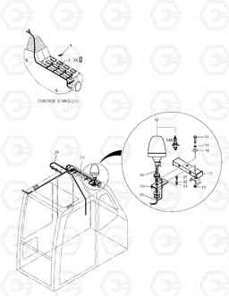 6140 ROTATING BEACON TXC 175LC-1, Doosan