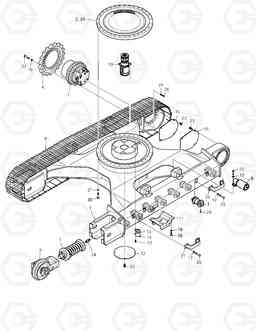 6220 TRACK ASS'Y-NARROW TXC 175LC-1, Doosan