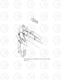 6310 FRONT PIPING-2.2m ARM TXC 175LC-1, Doosan