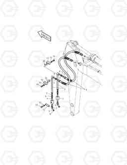 6530 ARM PIPING-ARM 3.1m(ONE & TWO WAY) TXC 175LC-1, Doosan