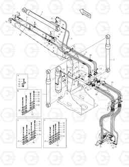 6590 FRONT PIPING-ARTI.BOOM TXC 175LC-1, Doosan