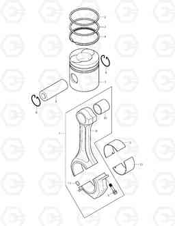 015 PISTON TXC 300LC-1, Doosan