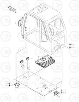 1460 CABIN MOUNT ASS'Y TXC 300LC-1, Doosan