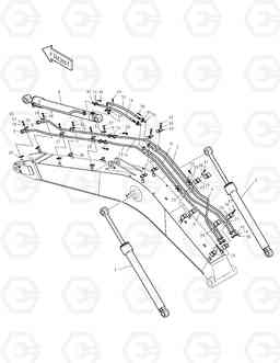 3120 BOOM PIPING TXC 300LC-1, Doosan