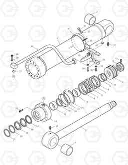 4250 BOOM CYLINDER-R.H TXC 300LC-1, Doosan