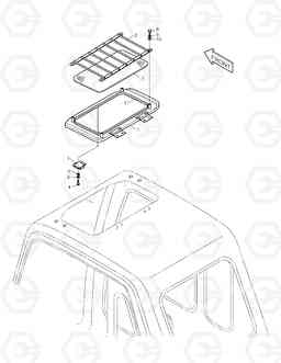 6240 SUN ROOF ASS'Y TXC 300LC-1, Doosan