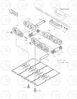 6280 SEALED TRACK SHOE-OPT. TXC 300LC-1, Doosan