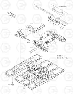 6290 SEALED TRACK SHOE-910T TXC 300LC-1, Doosan