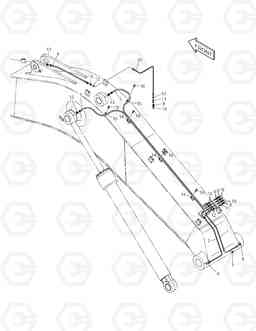 6550 LUBRICATION PIPING TXC 300LC-1, Doosan