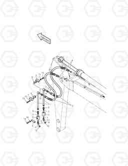 6610 ARM PIPING-ARM 3.1m(ONE & TWO WAY) TXC 300LC-1, Doosan