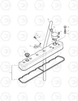 006 CYLINDER HEAD COVER TXC 340LC-1, Doosan