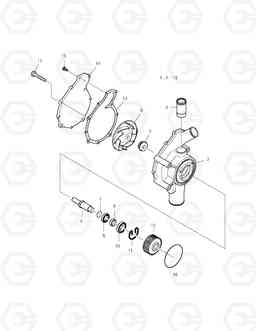 013 WATER PUMP TXC 340LC-1, Doosan