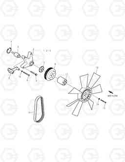 014 COOLING FAN TXC 340LC-1, Doosan