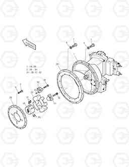 1170 PUMP MOUNTING TXC 340LC-1, Doosan