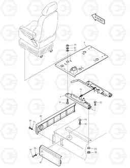 1400 SEAT & ELECTRIC BOX COVER TXC 340LC-1, Doosan