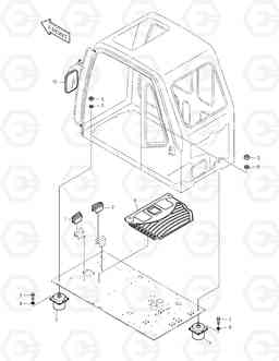 1450 CABIN MOUNT ASS'Y TXC 340LC-1, Doosan