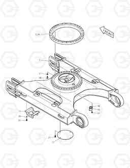 2100 TRACK FRAME-TRACK WIDTH 3280mm TXC 340LC-1, Doosan