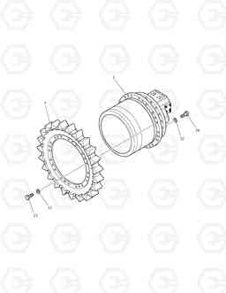 2110 TRAVEL DEVICE TXC 340LC-1, Doosan